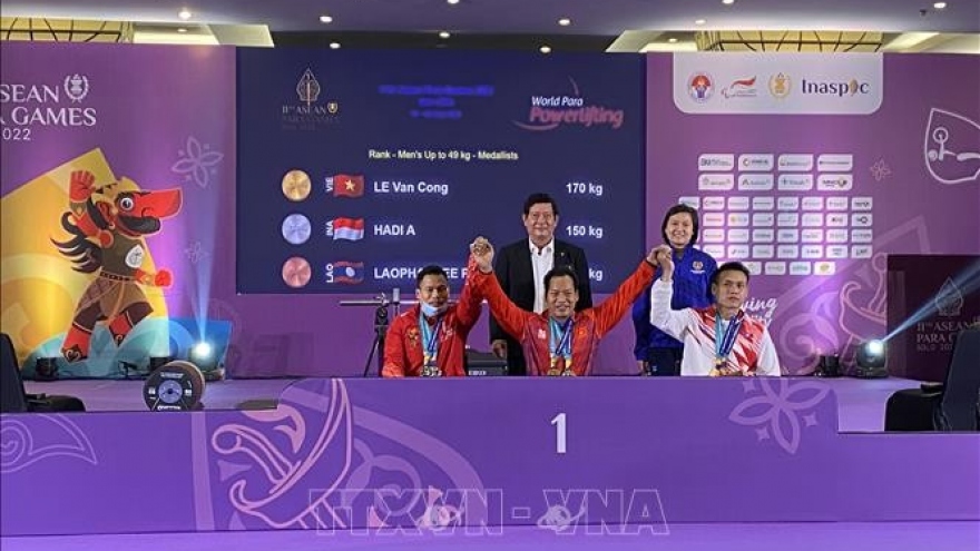 Vietnam ranks third overall at ASEAN Para Games 2022